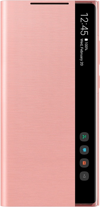 Чехол-книжка Smart Clear View Cover для Samsung Galaxy Note20 (бронзовый)